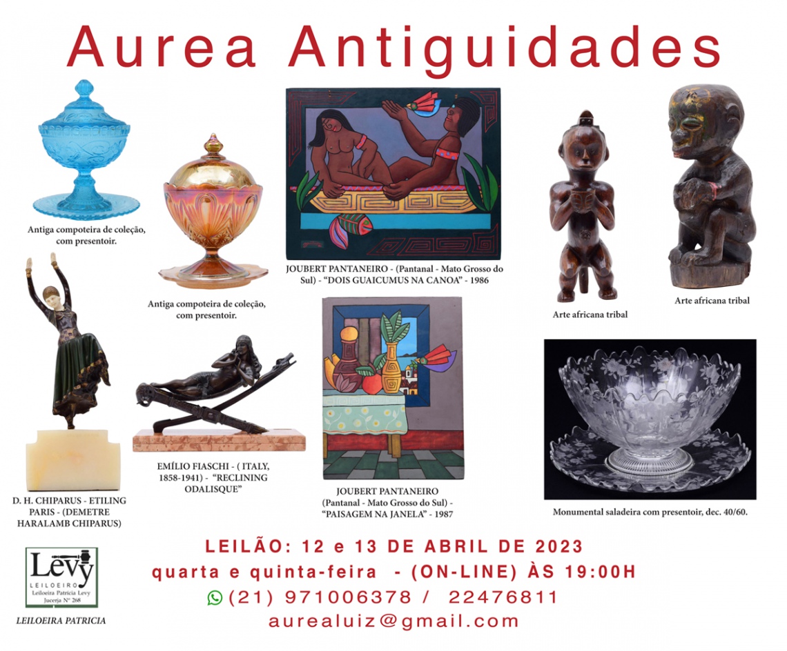 LEILÃO AUREA ANTIGUIDADES - LEILÕES DE ARTE, ANTIGUIDADES E RESIDENCIAIS.