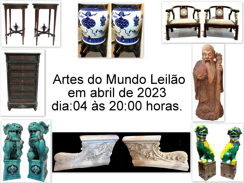 LEILÃO 3713 - ARTES DO MUNDO - LEILÃO EM ABRIL DE 2023.