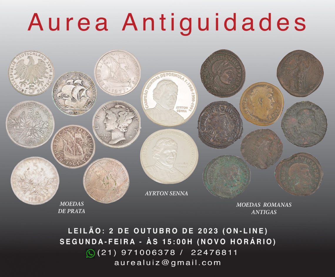 AUREA ANTIGUIDADES - Numismática - COLEÇÃO DE ALBERTO PRESCI DE MEDEIROS