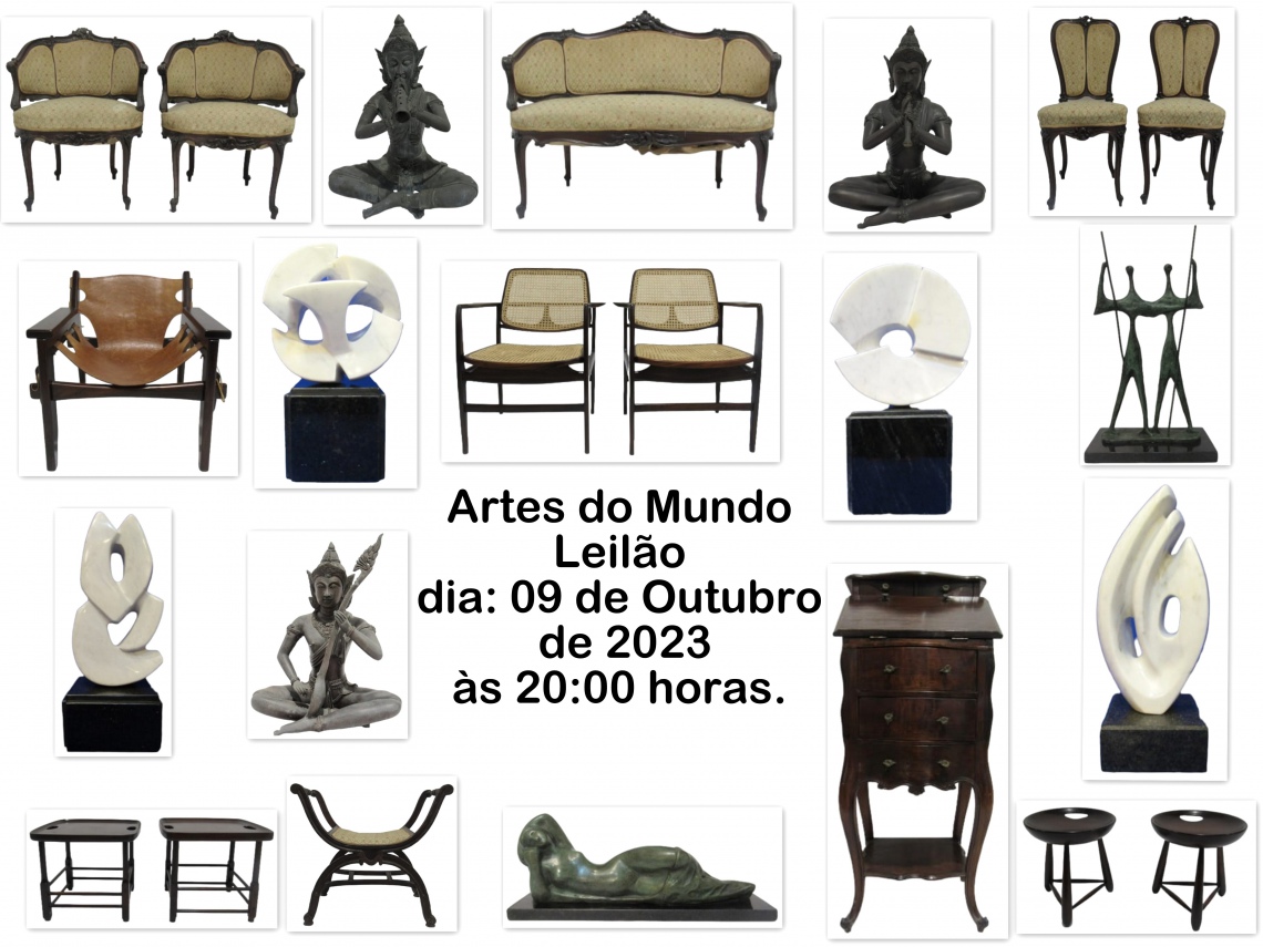 LEILÃO 3812- ARTES DO MUNDO - LEILÃO EM  OUTUBRO DE 2023