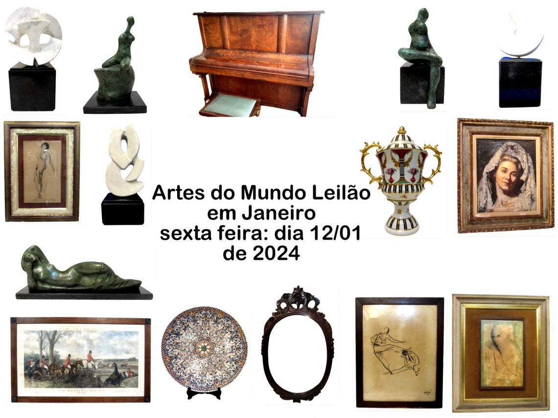 ARTES DO MUNDO LEILÃO - EM  JANEIRO DE 2024