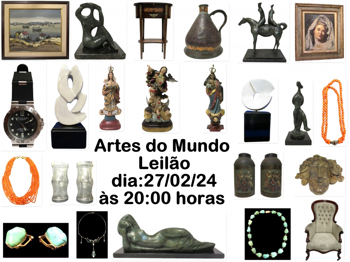 ARTES DO MUNDO LEILÃO - EM FEVEREIRO DE 2024