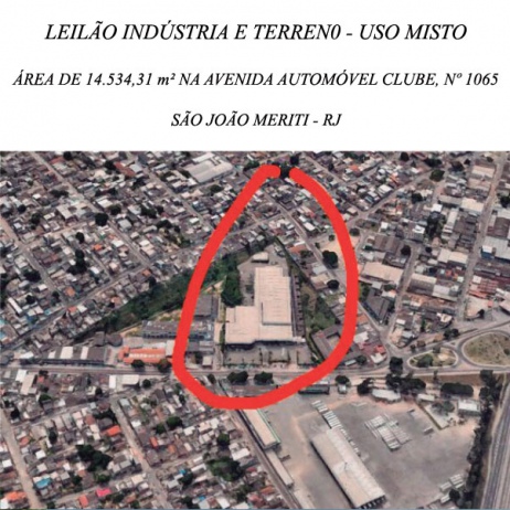 INDÚSTRIA E TERREN0 - USO MISTO - ÁREA DE 14.534,31 m² NA AVENIDA AUTOMÓVEL CLUBE, Nº 1065
